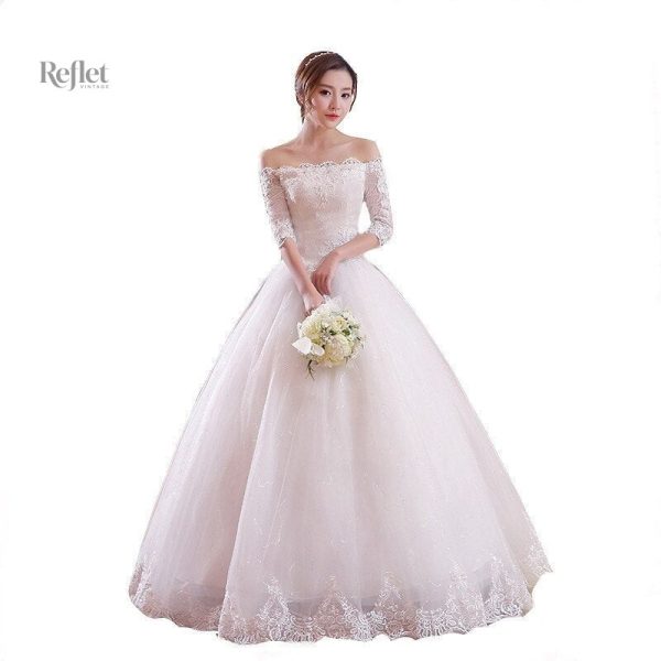 Robe de mariée princesse vintage élégante