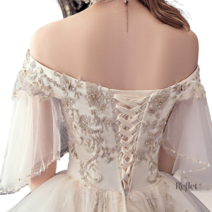 Robe de mariée à jupe ample, style princesse