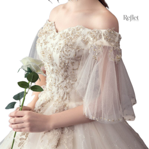 Robe de mariée romantique avec finition délicate
