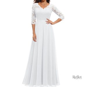 Robe de style princesse, coloris rose romantique