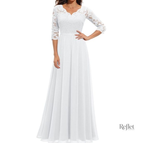 Robe de style princesse, coloris rose romantique