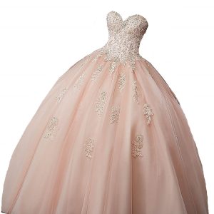 Robe de mariée rose princesse