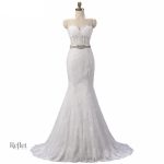 Robe de mariée semi princesse élégante et raffinée