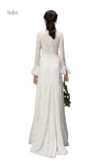 Robe style 40, silhouette rétro, charme classique pour mariée