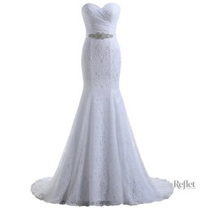 Robe de mariée trapèze élégante pour un look princesse