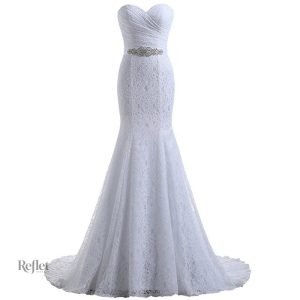 Robe de mariée princesse en design trapèze chic