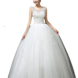 Robe de mariée princesse en tulle pas cher