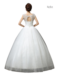 Robe de mariée élégante en tulle pour cérémonie