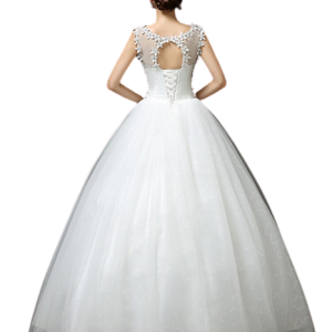 Robe de mariée élégante en tulle pour cérémonie