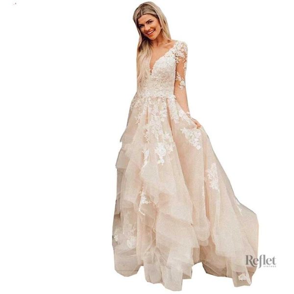 robe-de-mariee-tulle-princesse-1 Robe de mariée en tulle style princesse