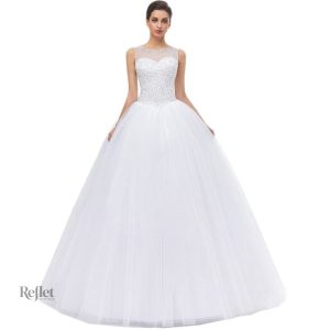 Robe de mariée élégante pour un mariage de princesse