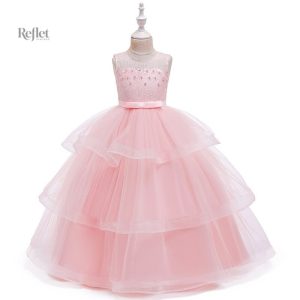 Robe festive pour petite fille en style princesse