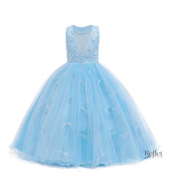 Robe de petite fille élégante avec jupe en tulle