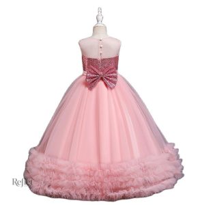 Robe pour petite fille, style princesse avec accessoires brillants