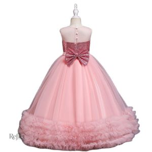 Robe pour petite fille, style princesse avec accessoires brillants
