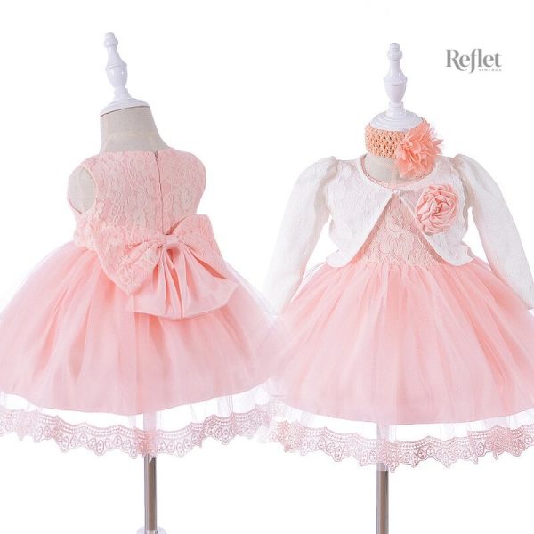 Tenue de fête pour bébé avec manches longues