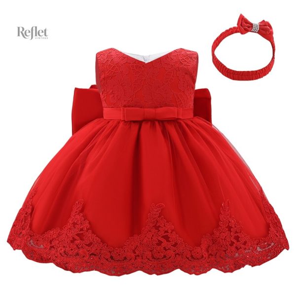 Robe bébé en héritage rétro pour les petites filles