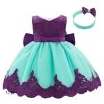 Robe rétro bébé avec jupon volumineux