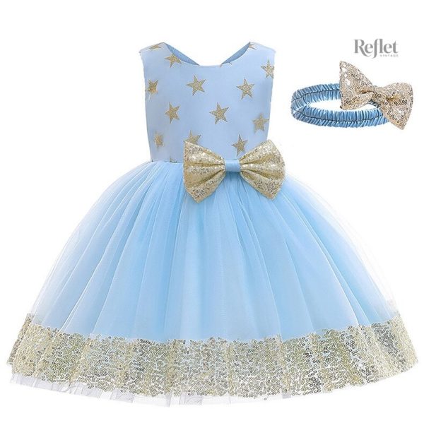 Robe rose pour bébé 12 mois, style princesse