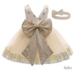 Robe de princesse bebé 12 mois, couture classique
