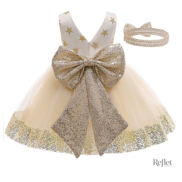 Robe de princesse bebé 12 mois, couture classique