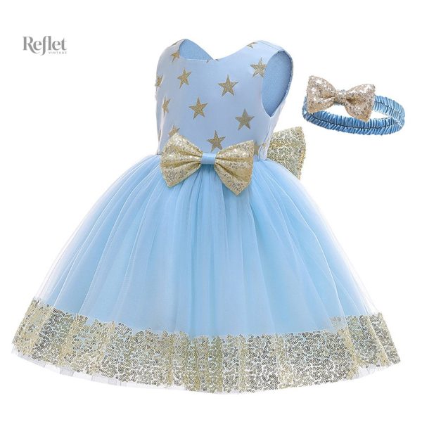 Robe de célébration bébé 12 mois, design soigné