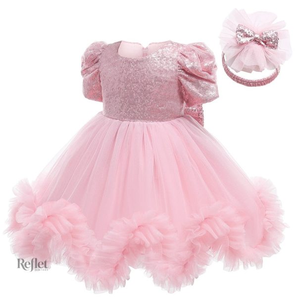 Robe bébé conique à manches courtes