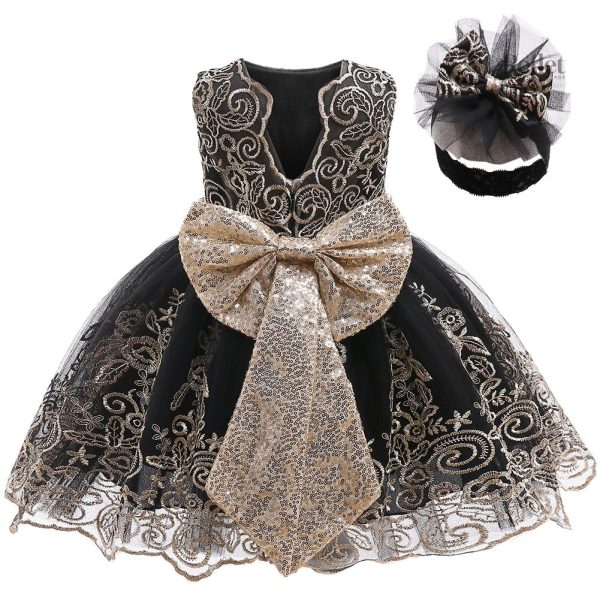 Robe de soirée bébé en tulle léger