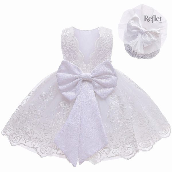 Robe de fête pour bébé à volants