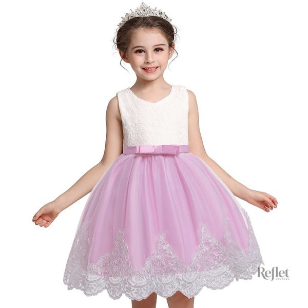 Robe bébé style princesse avec jupe volante
