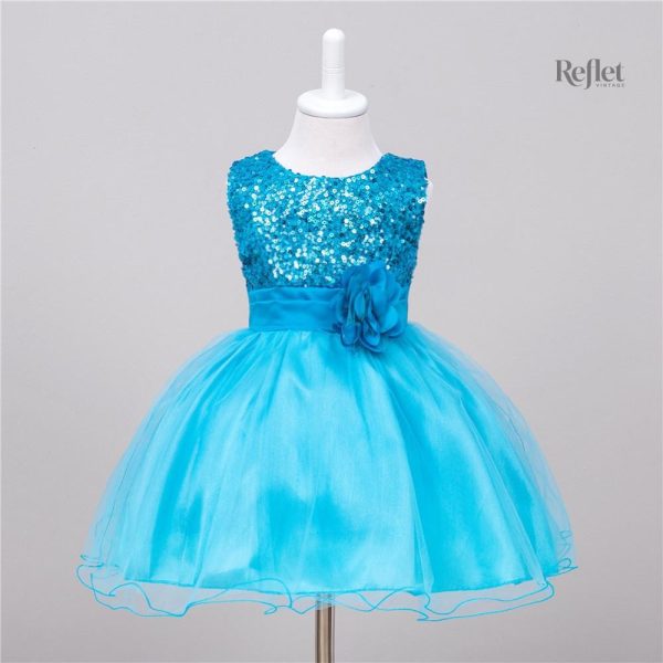 Robe de fête pour fille bébé avec détails raffinés