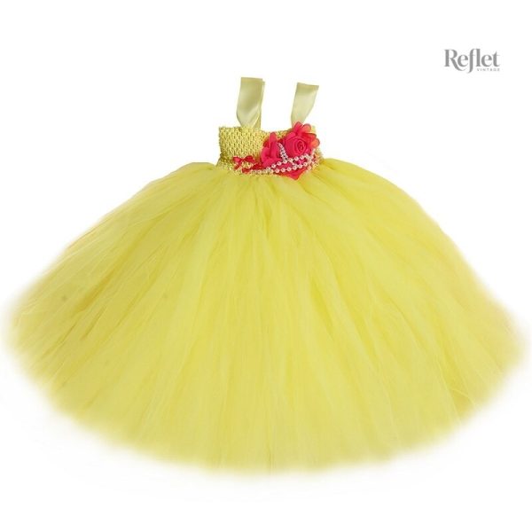 Robe de fête pour fillette, design raffiné