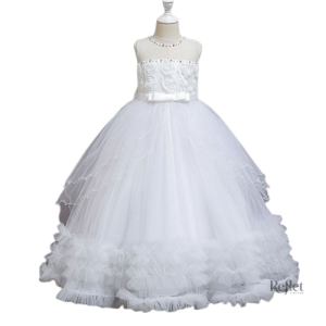 Robe de princesse blanche pour bébé fille