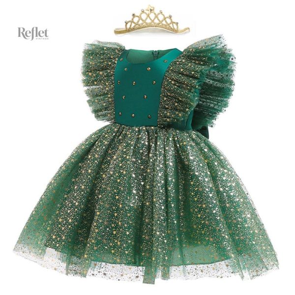 Tenue de Noël pour bébé en robe élégante