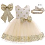 Robe de Noël pour bébé avec détails délicats