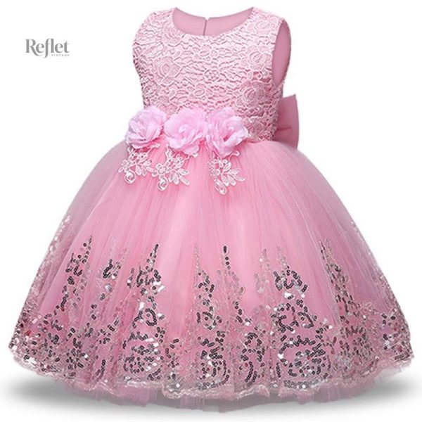 Robe de Noël pour bébé en design rétro
