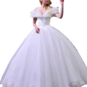 Robe de princesse blanche pour enfants