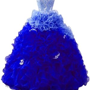Robe de princesse bleu pour adulte, look élégant et féerique