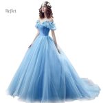 Robe de princesse bleu ciel pour enfant