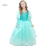 Robe élégante pour enfant, style princesse bleu