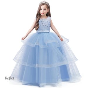 Robe princesse bleue pour fille