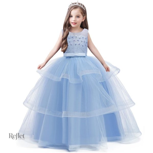robe-de-princesse-bleu-pour-fille-1 Robe princesse bleue pour fille