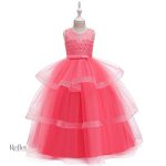 Robe de fête bleue pour jeune fille