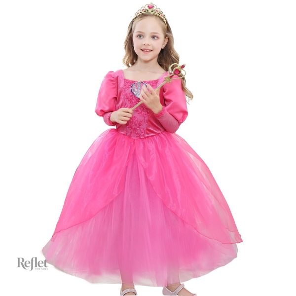 Robe fille princesse avec détails raffinés