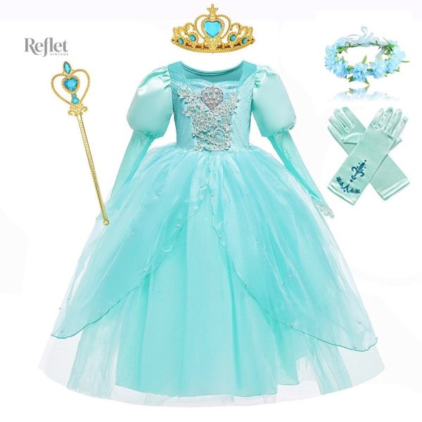 Robe Princesse Fille à Volants