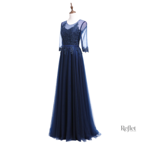 Robe de soirée longue pour femme style princesse