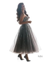 Robe pailletée élégante pour femme, style princesse
