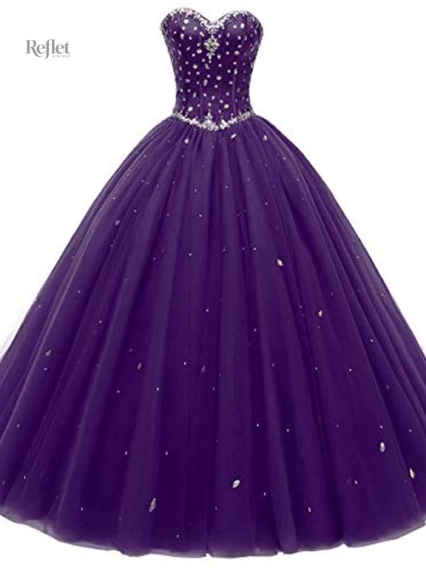 Robe princesse femme violette