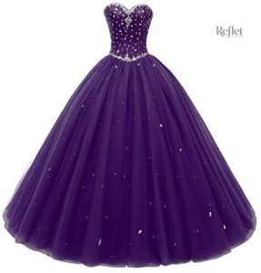 Robe violette élégante pour femme