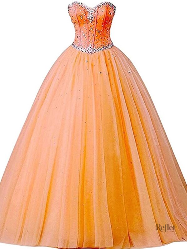 Robe princesse en tulle violet